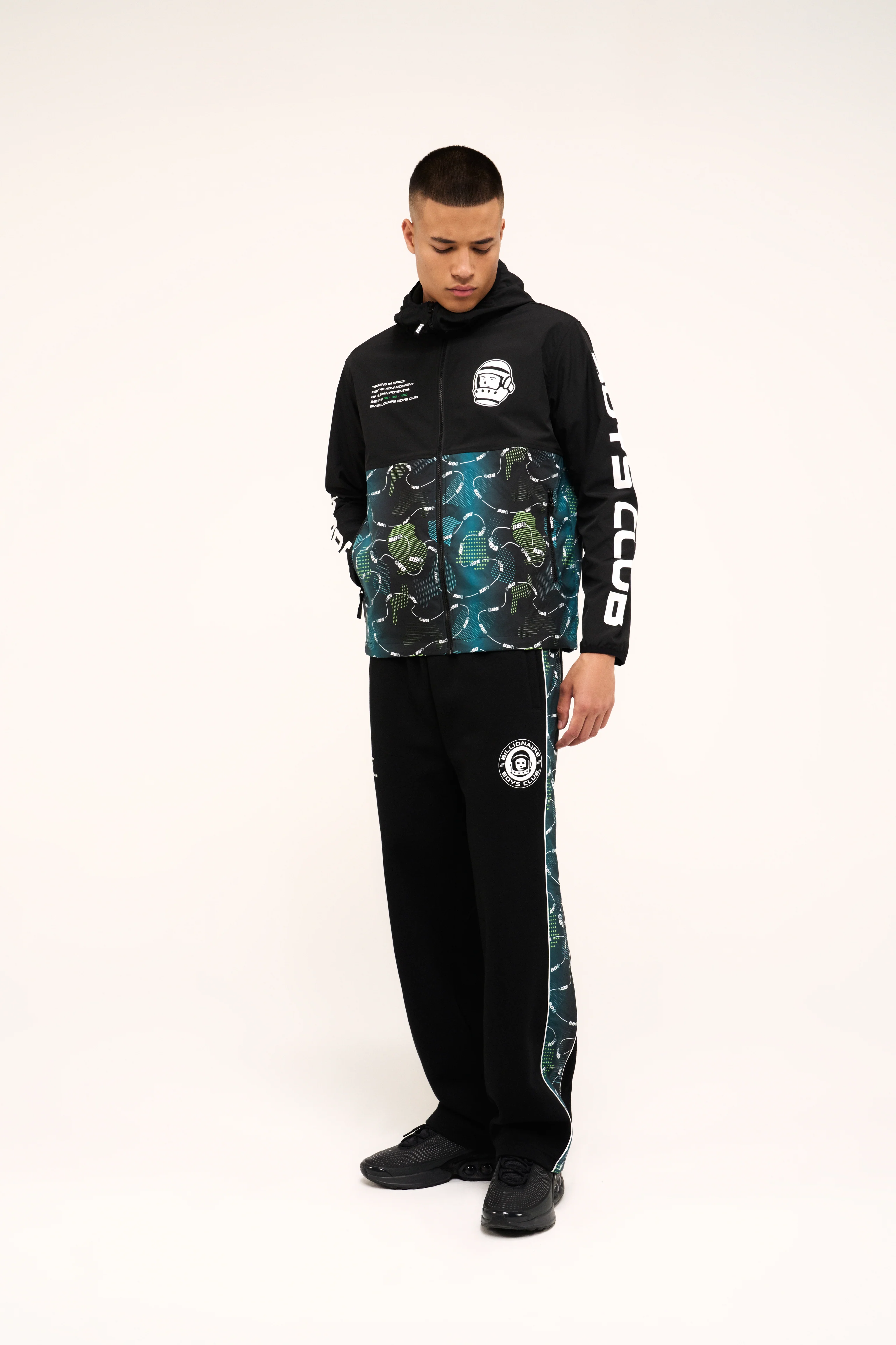 BB ASTRO CAMO PANEL WINDBREAKER - BLACK - Image 3