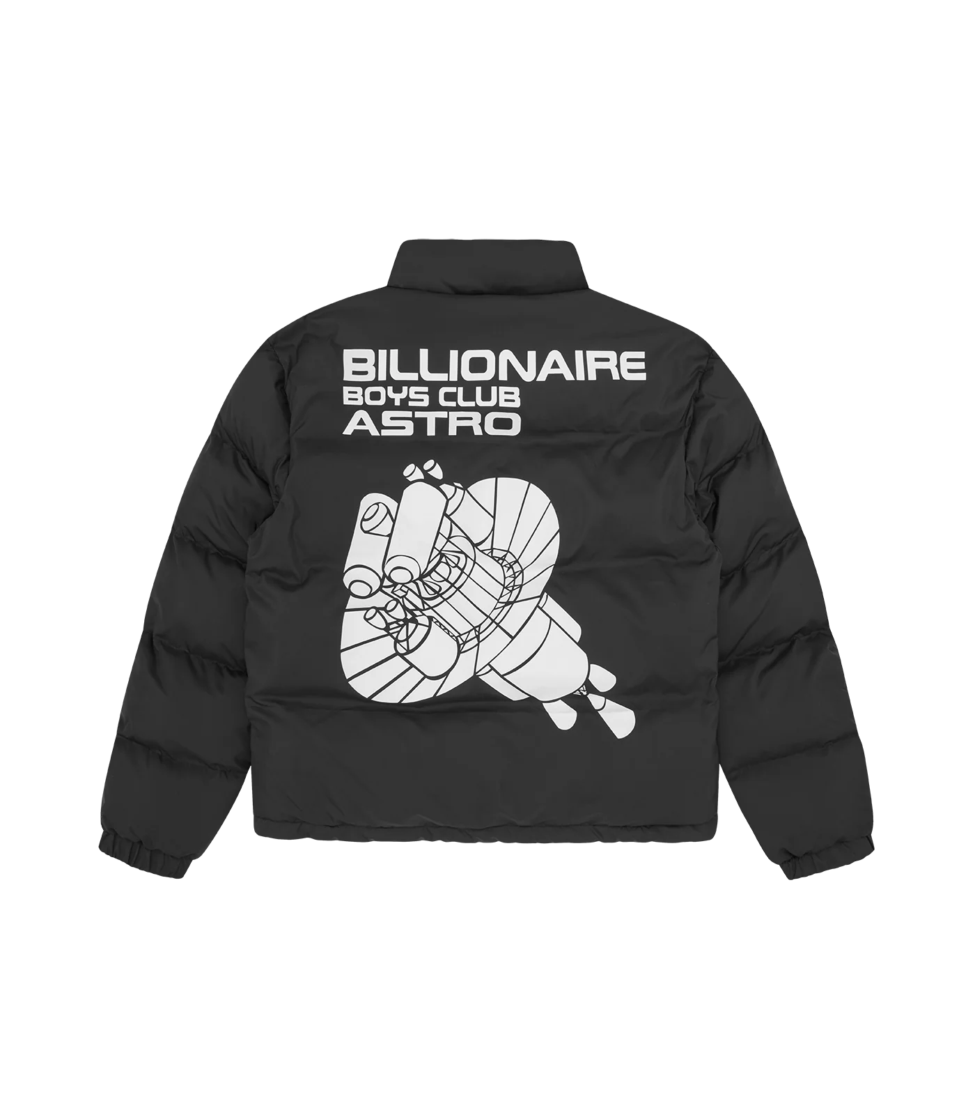 BB ASTRO PANELLED PUFFER JACKET - BLACK - Image 2