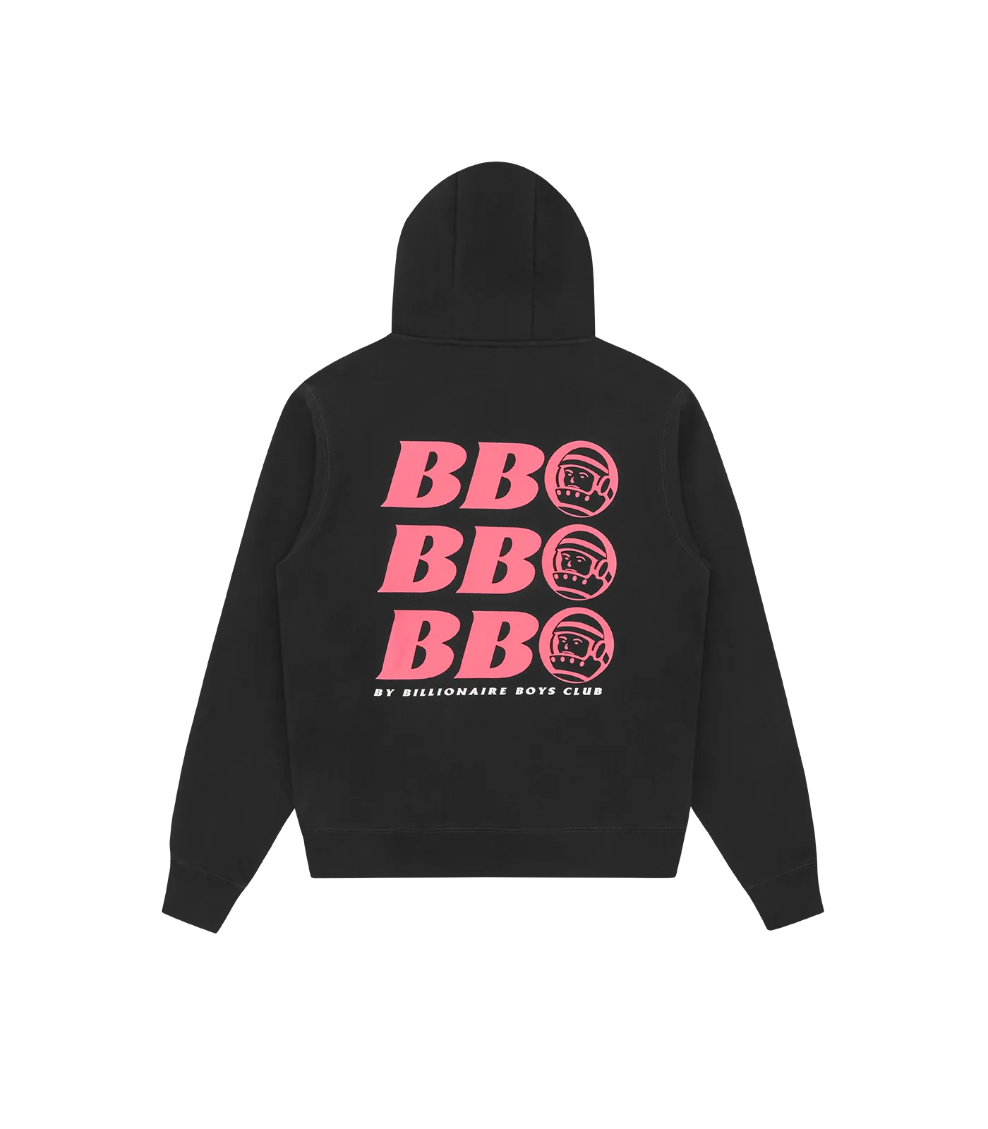 BB ASTRO REPEAT LOGO POPOVER HOOD - BLACK/PINK - Image 2