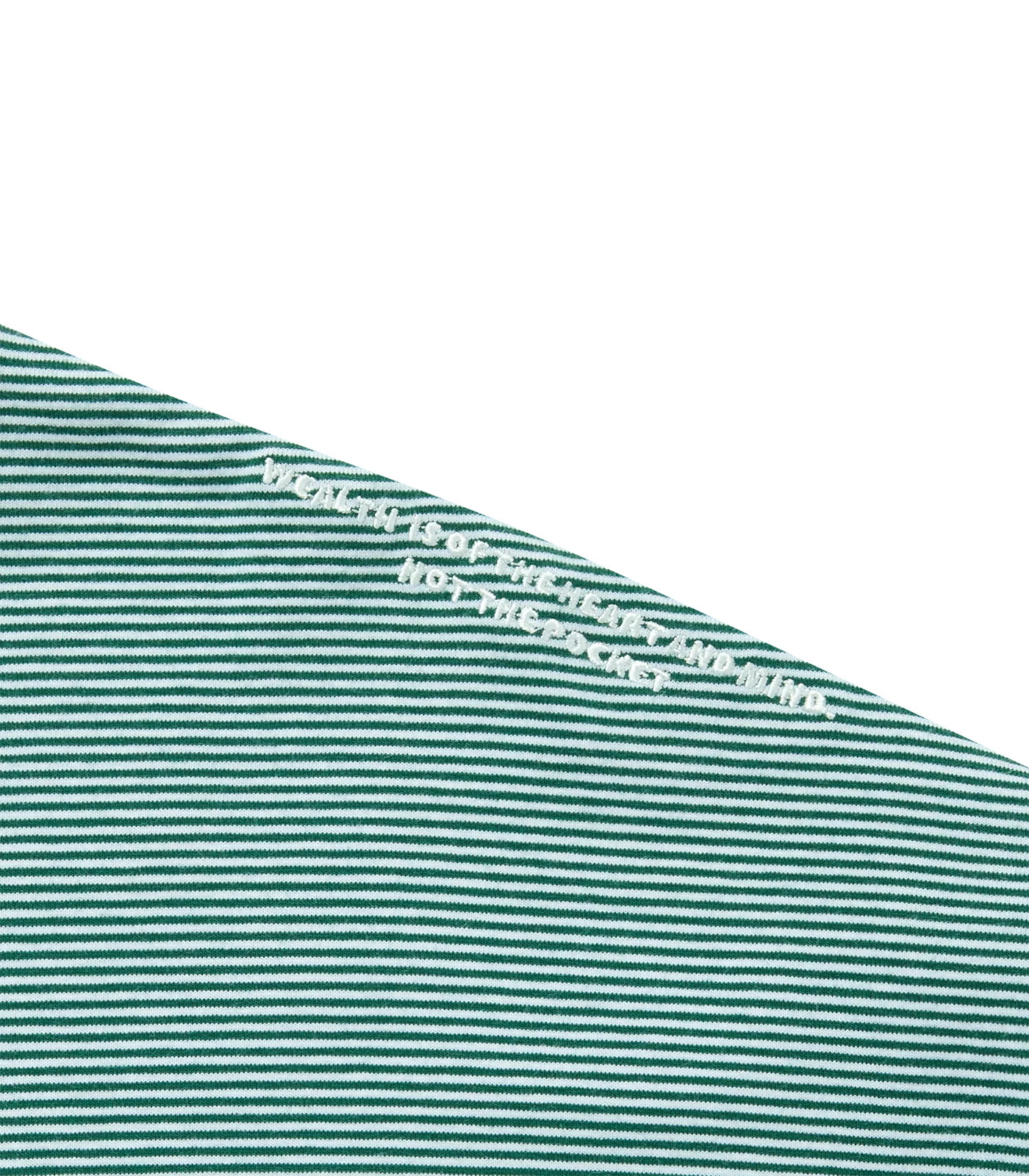 BORDER POCKET L/S T-SHIRT - GREEN/WHITE - Image 4