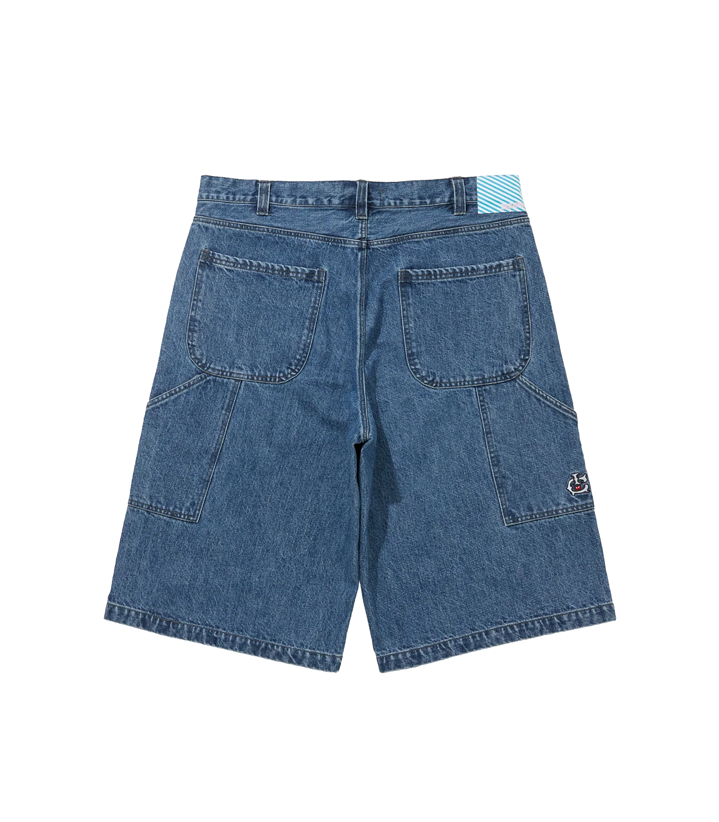 RUNNING DOG BUGGY DENIM SHORTS - BLUE - Image 2