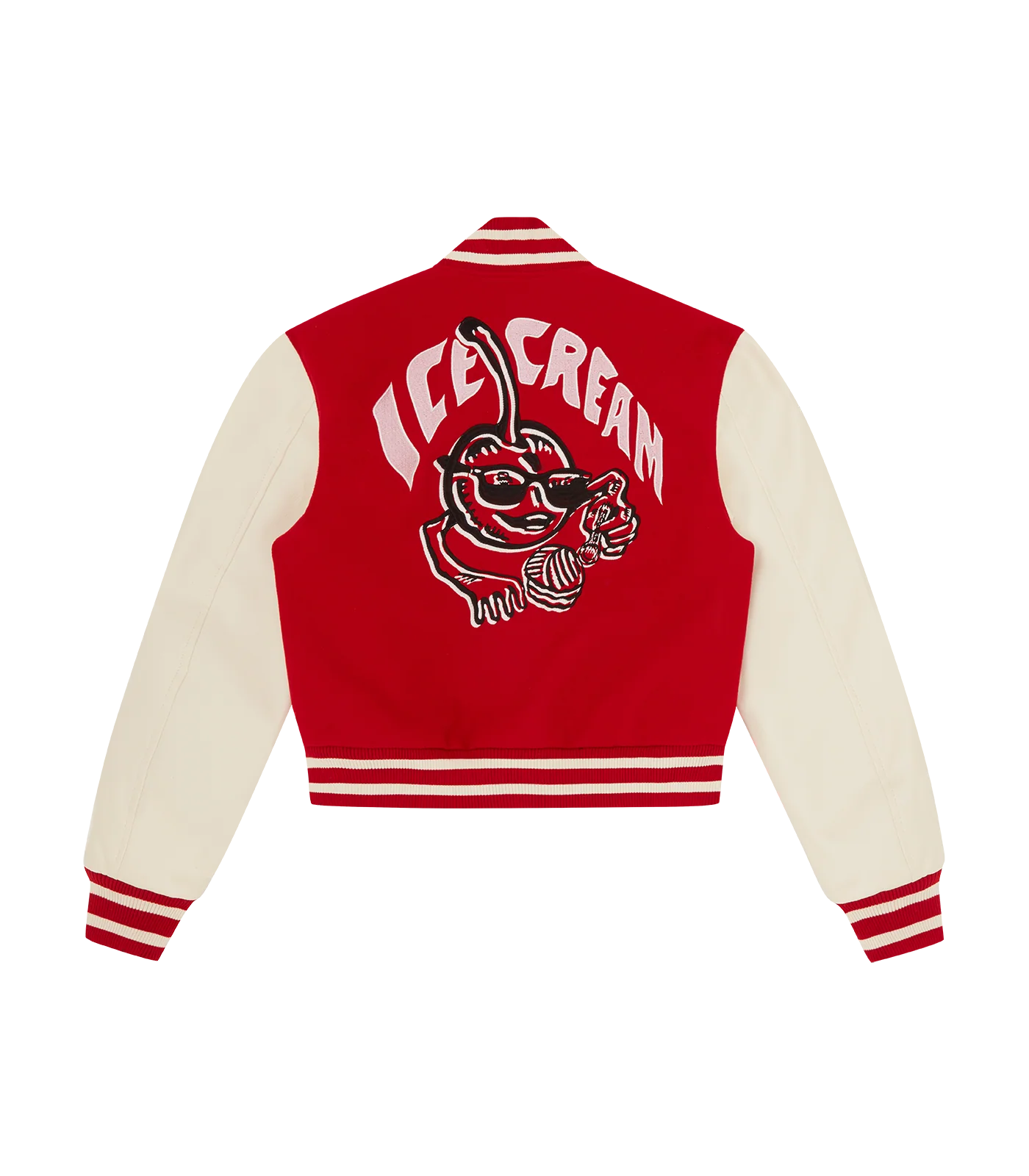 CHERRY VARSITY JACKET - RED - Image 2