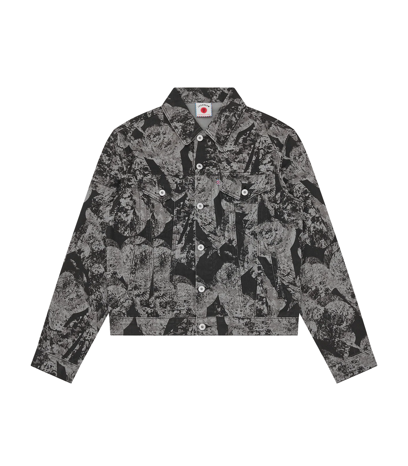 CONE STAMP DENIM TRUCKER JACKET - GREY