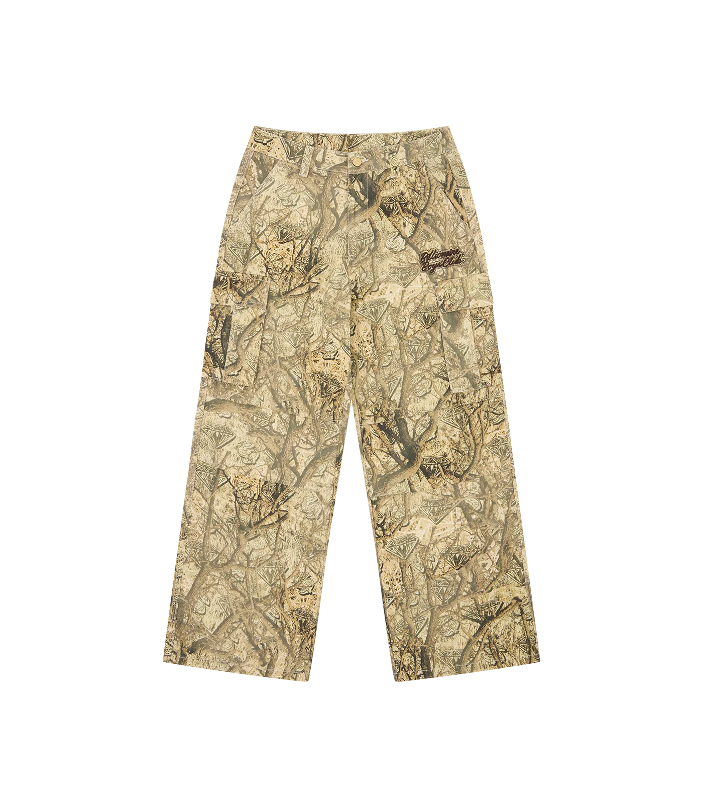 DIAMONDS & DOLLARS TREE CAMO CARGO PANTS - CAMO