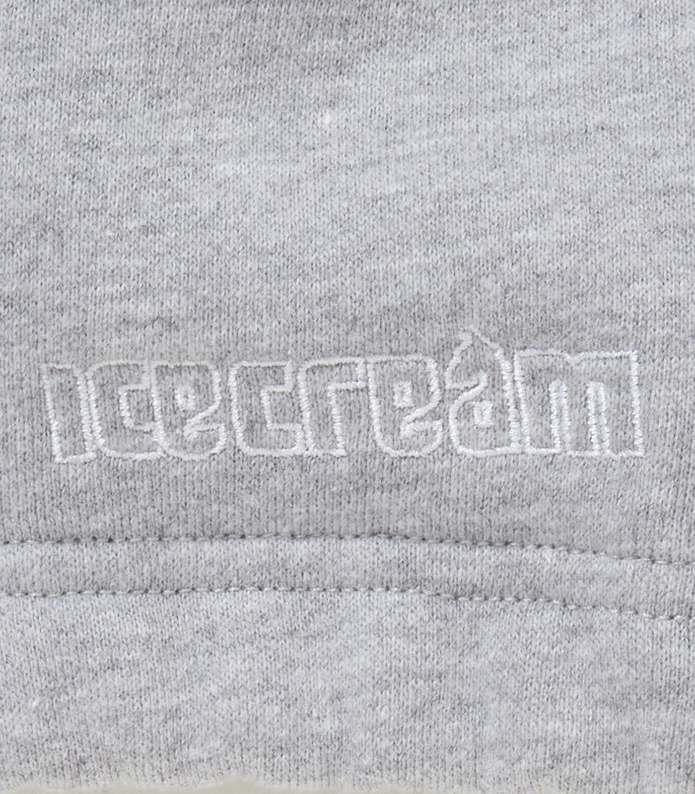 EMBROIDERED RUNNING DOG HOODIE - GREY - Image 4