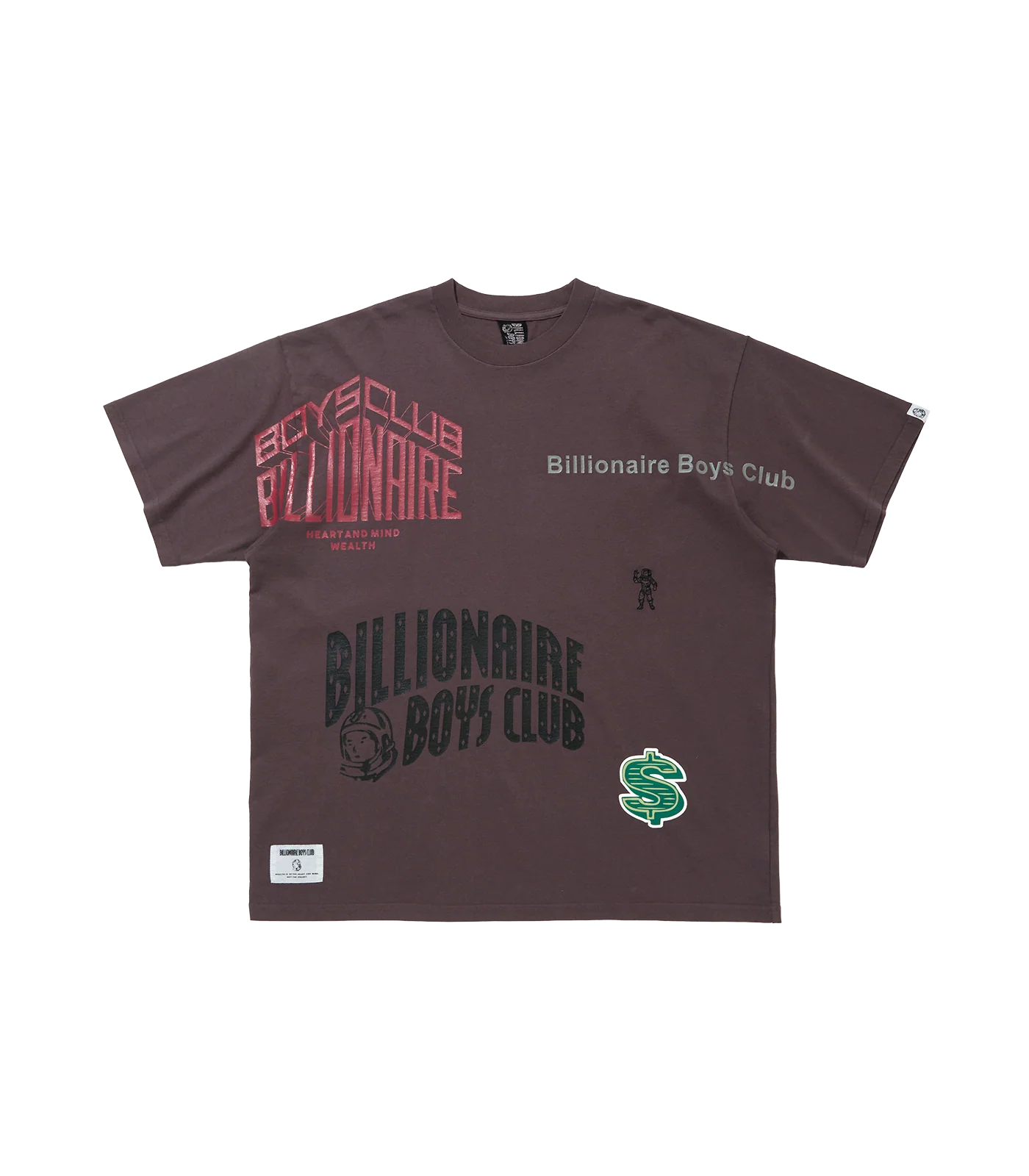 GARMENT DYE SCRAP T-SHIRT - CHARCOAL