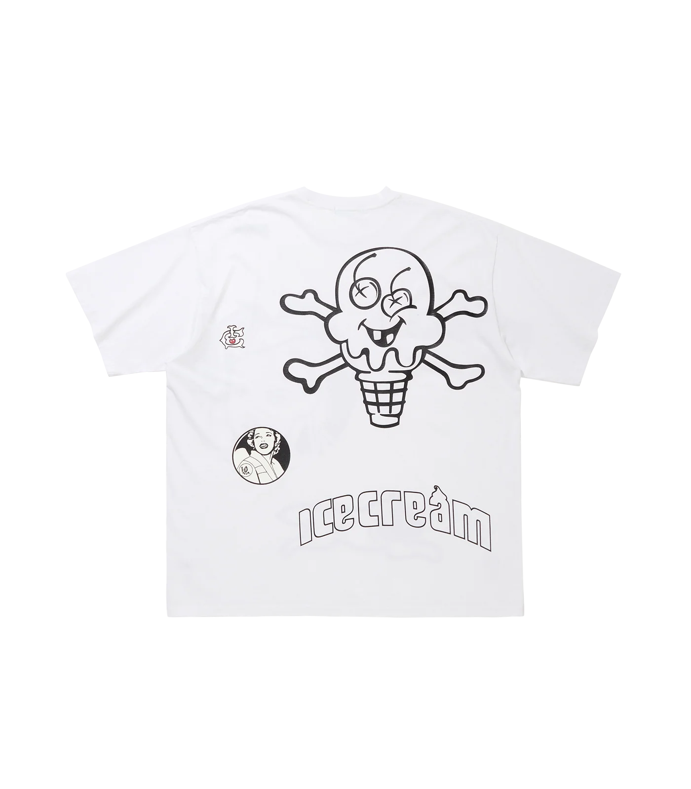 GARMENT DYE SCRAP T-SHIRT - WHITE - Image 2
