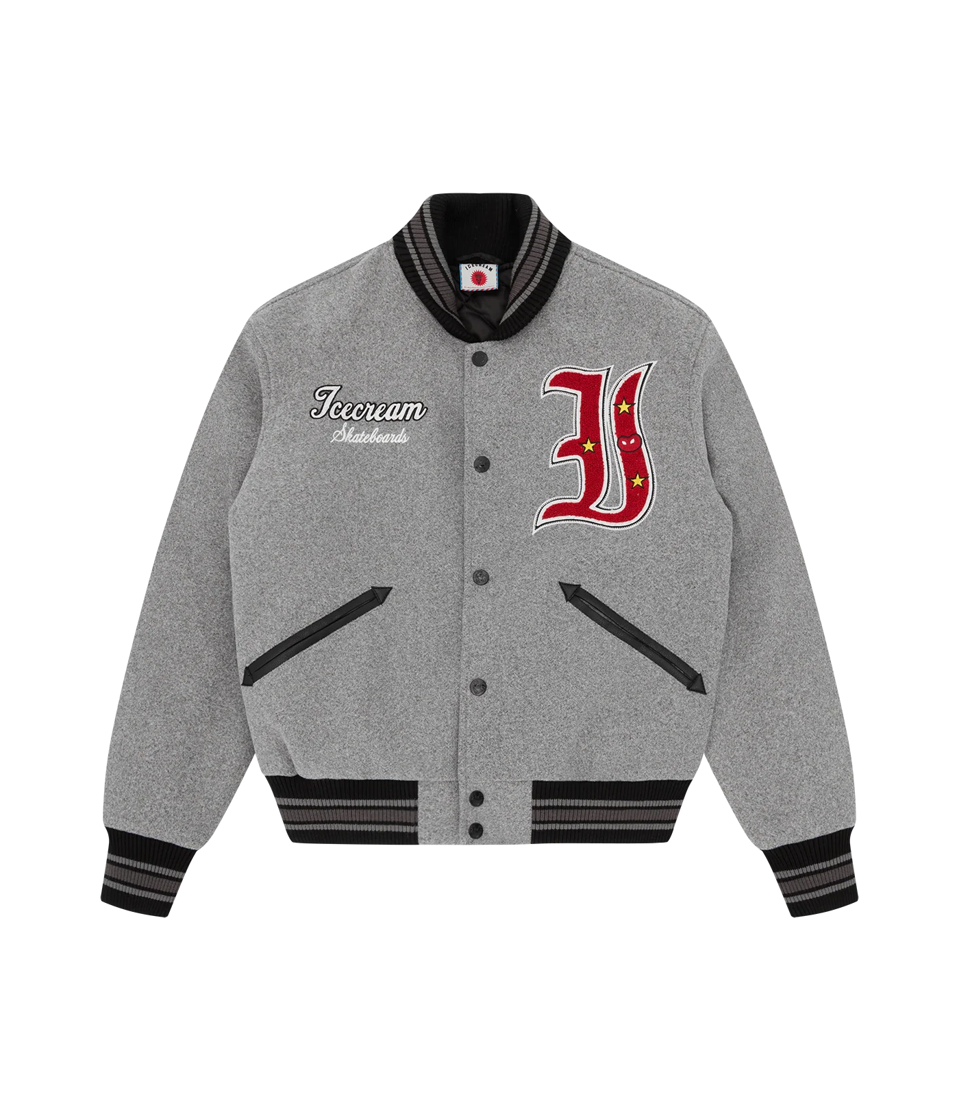 MASCOT VARSITY JACKET - GREY