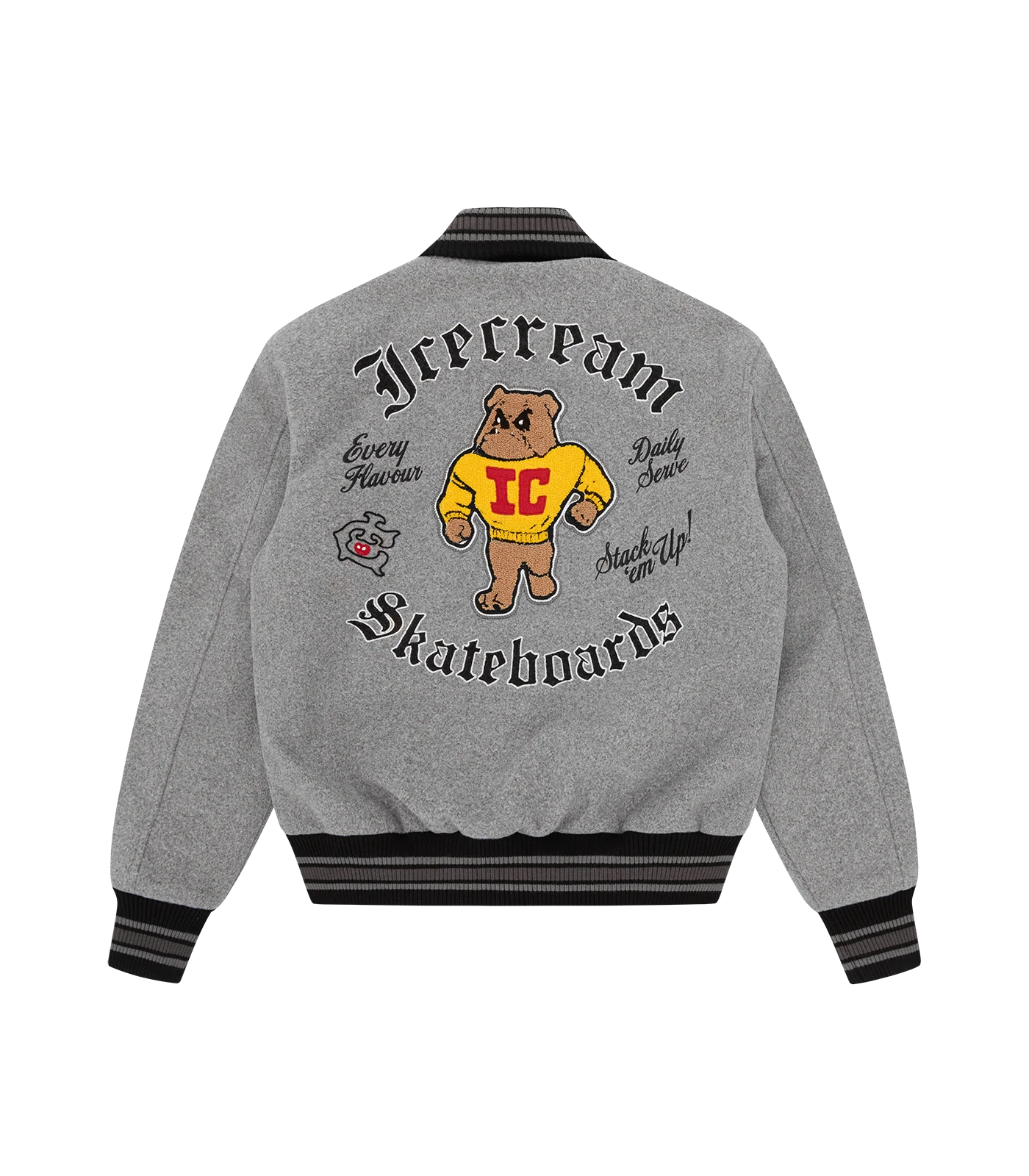 MASCOT VARSITY JACKET - GREY - Image 2
