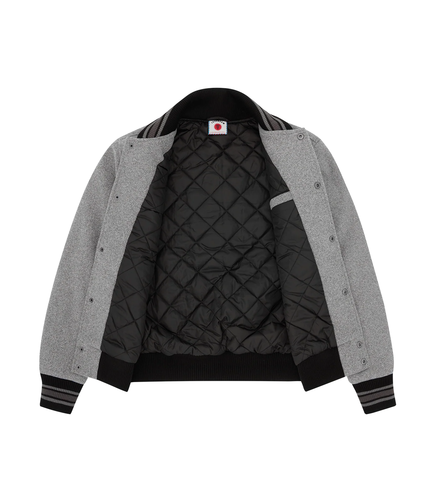 MASCOT VARSITY JACKET - GREY - Image 5