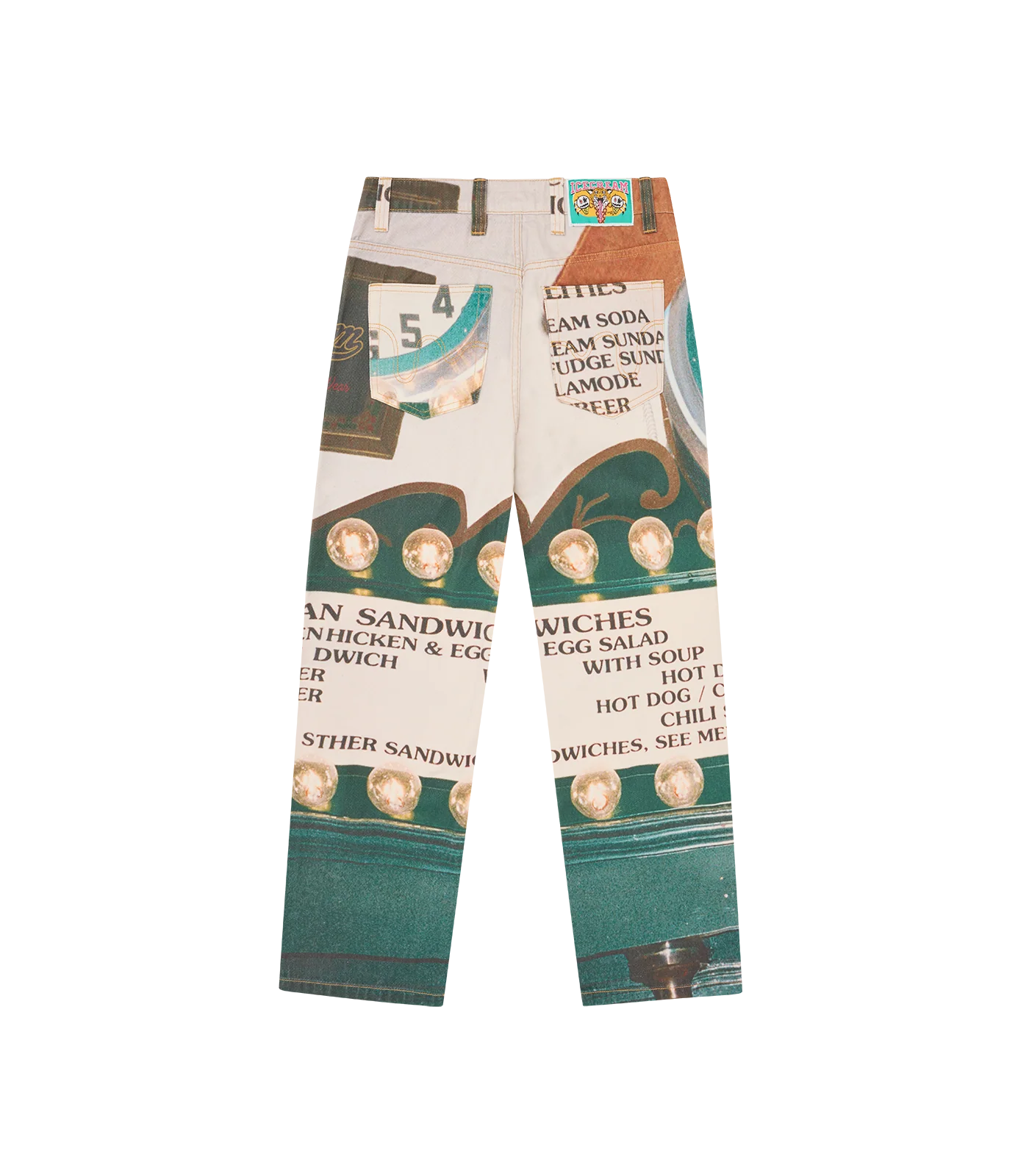 PARLOR DOUBLE SCOOP DENIM PANTS - MULTI - Image 2