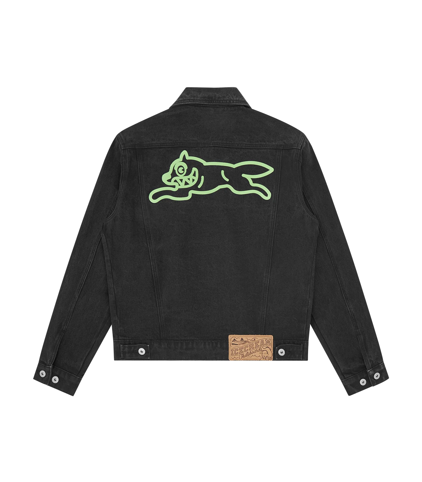 RUNNING DOG DENIM TRUCKER JACKET - BLACK DENIM