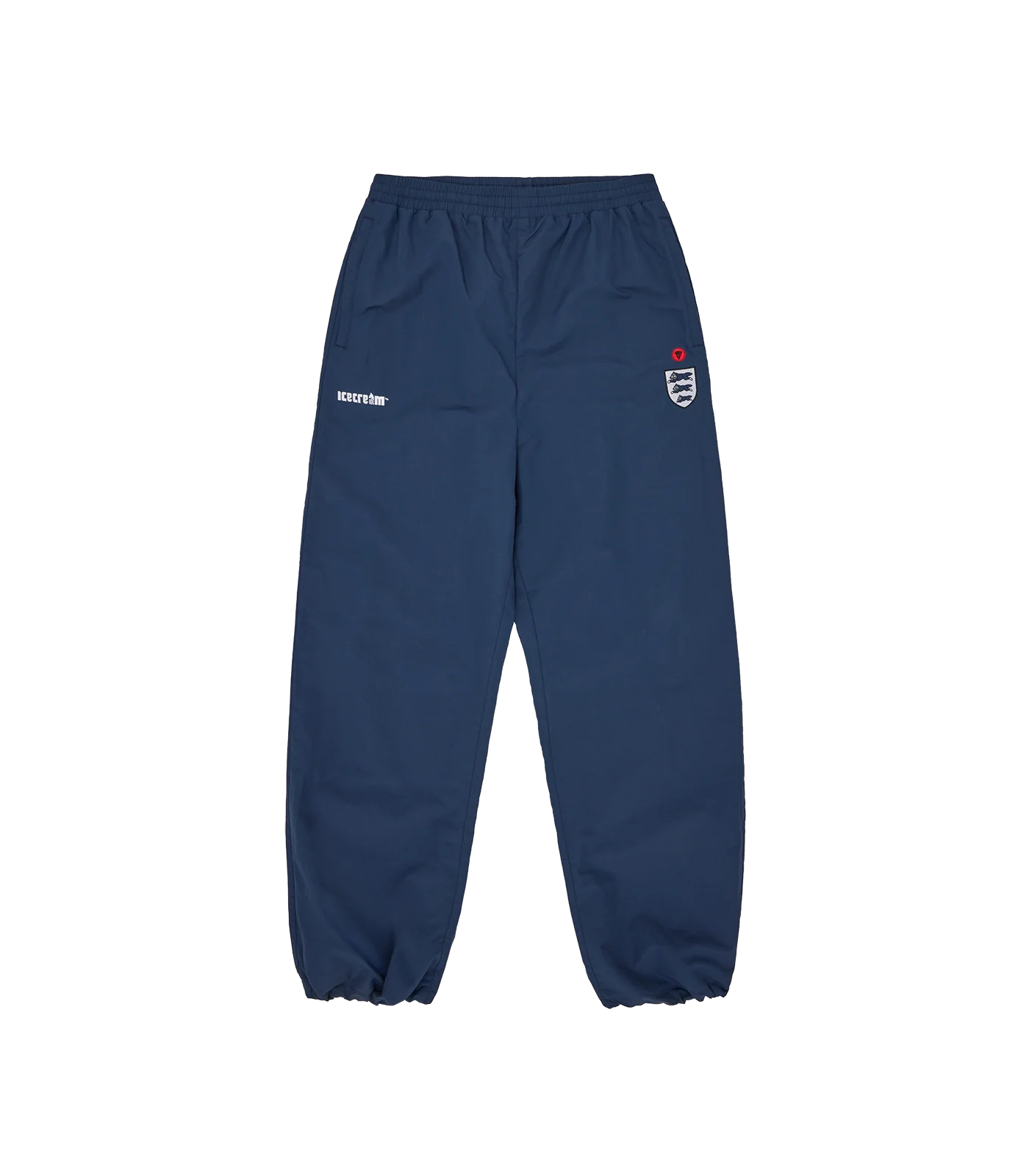 RUNNING DOG PATCH TRACK PANTS - NAVY
