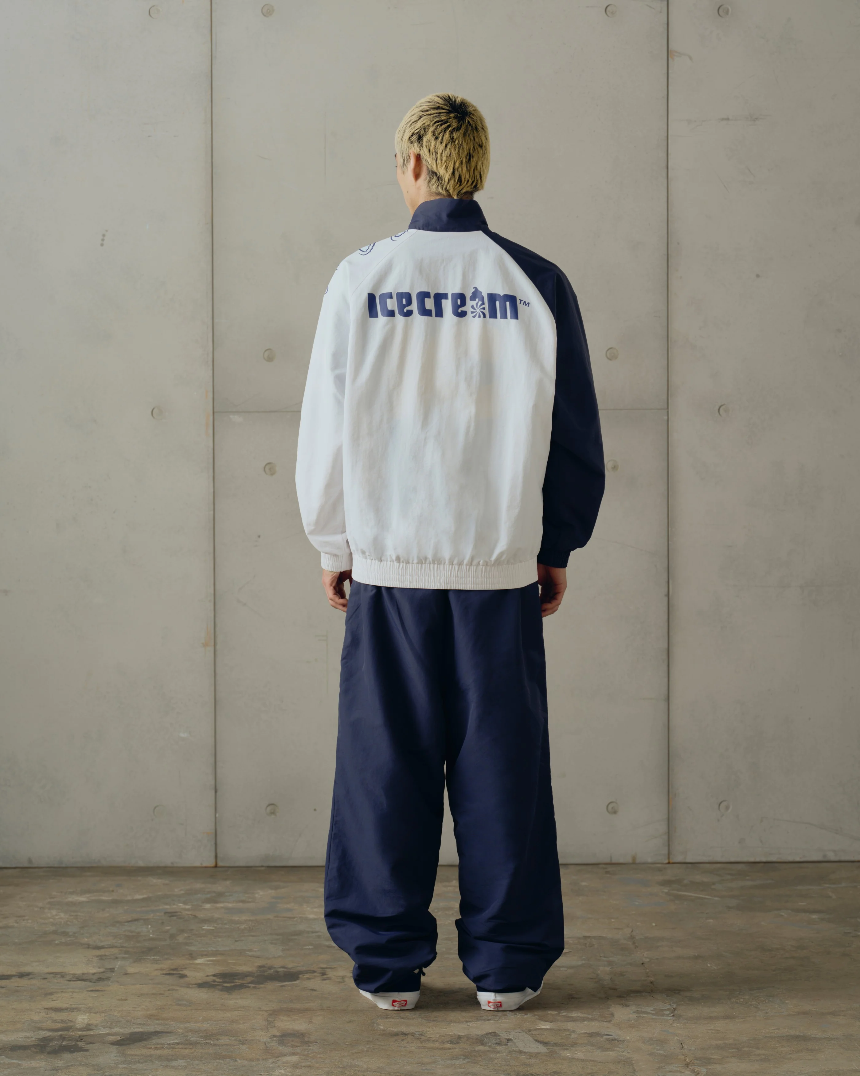 RUNNING DOG PANELLED TRACK TOP - WHITE - Image 4