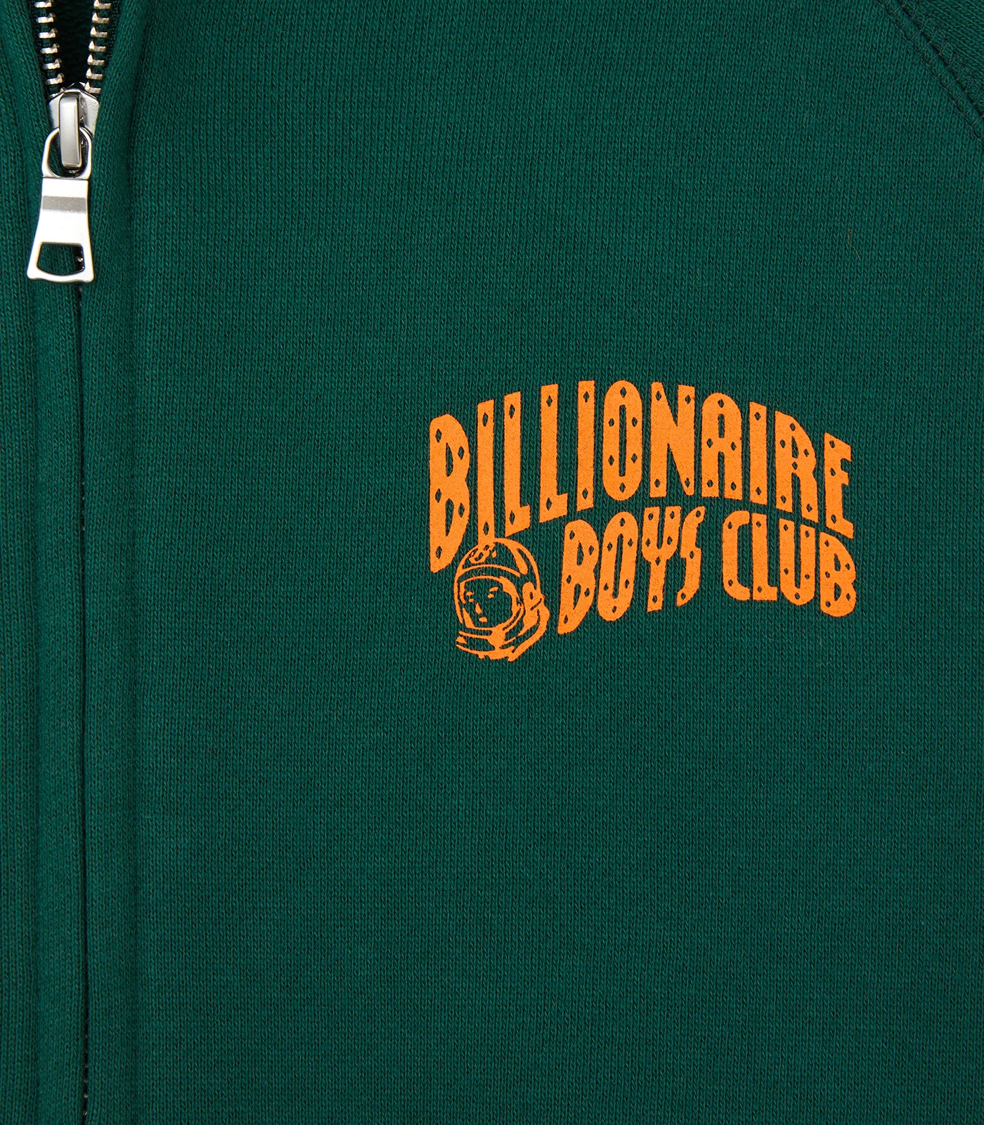SMALL ARCH LOGO ZIP THROUGH HOOD - FOREST GREEN - Image 3