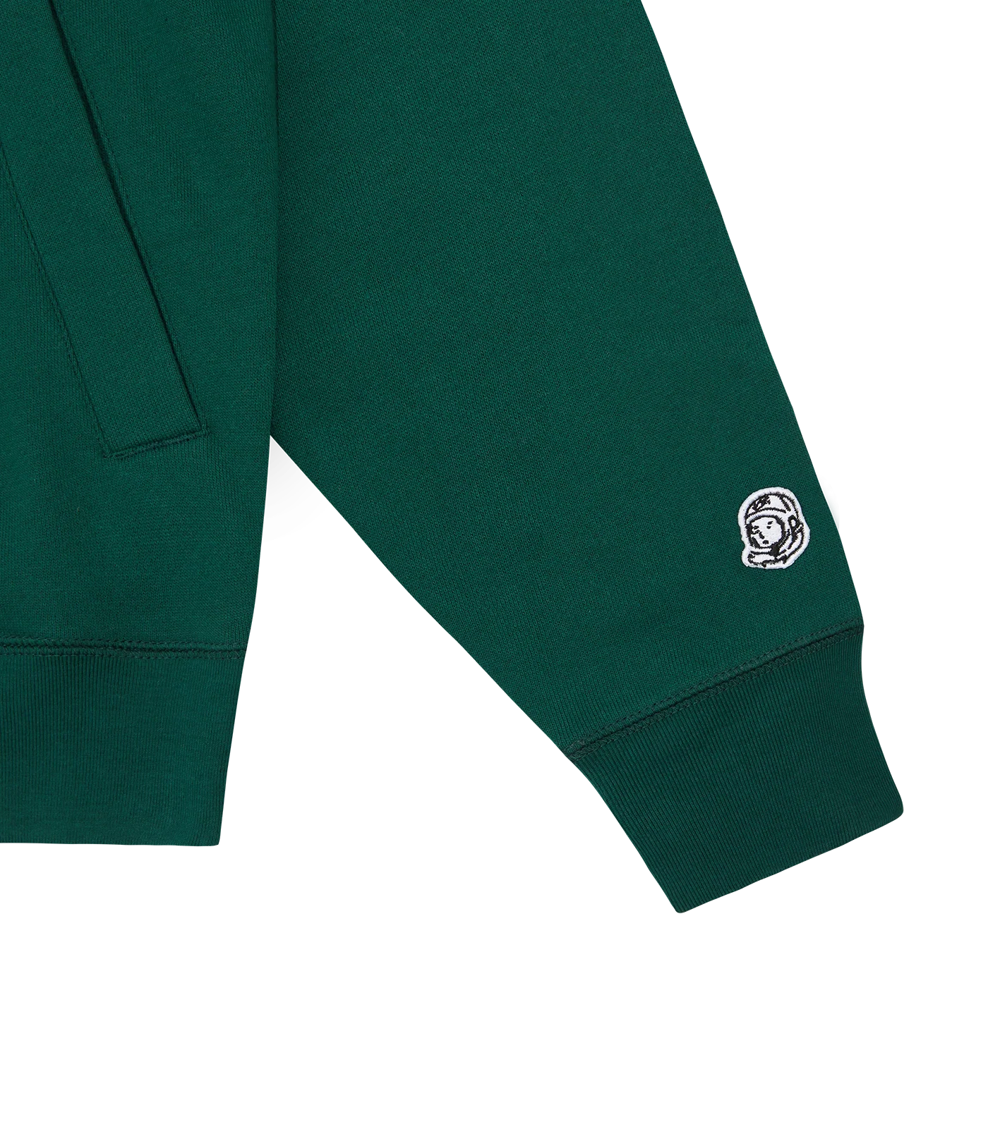 SMALL ARCH LOGO ZIP THROUGH HOOD - FOREST GREEN - Image 4