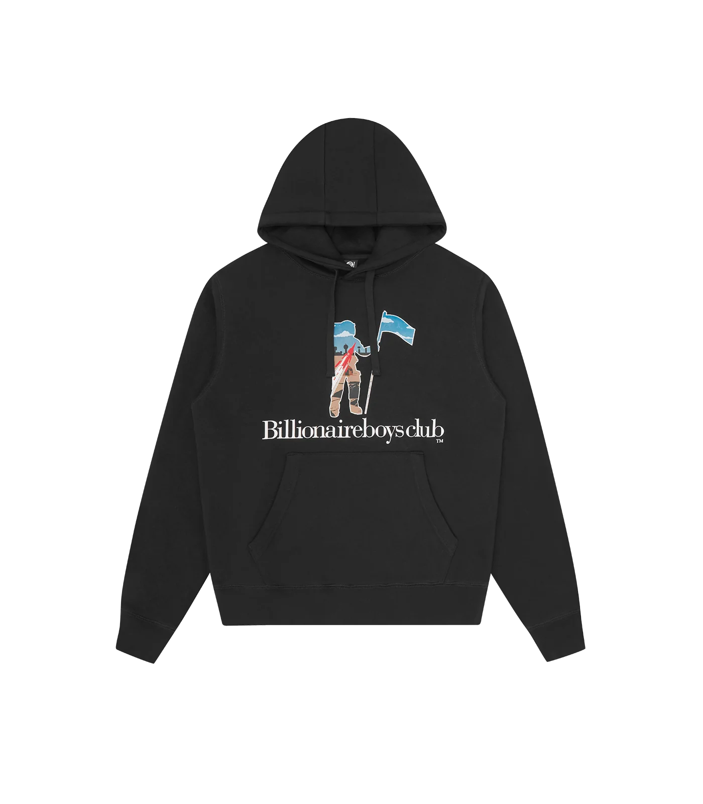 STANDING ASTRO SERIF POPOVER HOOD - BLACK